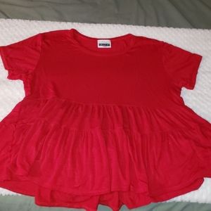Red blouse/ tshirt